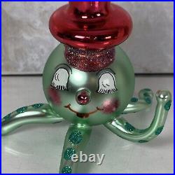 Christopher Radko Wally Squid Octopus Glass Christmas Ornament 5