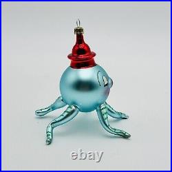 Christopher Radko Wally Squid Octopus Glass Christmas Ornament 5