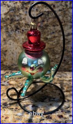 Christopher Radko Wally Squid Octopus Glass Christmas Ornament 5 RARE Christopher Radko Wally Squid Octopus Glass Christmas Ornament 5 RARE