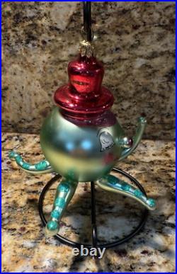 Christopher Radko Wally Squid Octopus Glass Christmas Ornament 5 RARE