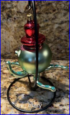 Christopher Radko Wally Squid Octopus Glass Christmas Ornament 5 RARE Christopher Radko Wally Squid Octopus Glass Christmas Ornament 5 RARE