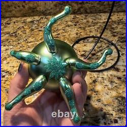 Christopher Radko Wally Squid Octopus Glass Christmas Ornament 5 RARE Christopher Radko Wally Squid Octopus Glass Christmas Ornament 5 RARE