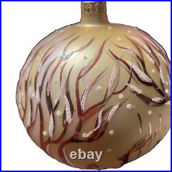 Christopher Radko Winter Forest Glass Ball Christmas Ornament 6 Vintage RARE