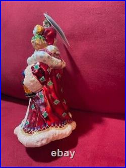 Christopher Radko Wisdom And Light Santa Glass Christmas Ornament 7 2003- NEW