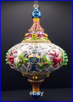 Christopher Radko X-Large Spintop Memories 2005 Ornament with Charms