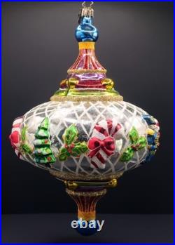 Christopher Radko X-Large Spintop Memories 2005 Ornament with Charms