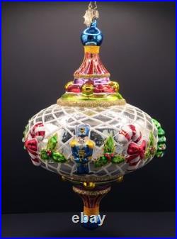 Christopher Radko X-Large Spintop Memories 2005 Ornament with Charms