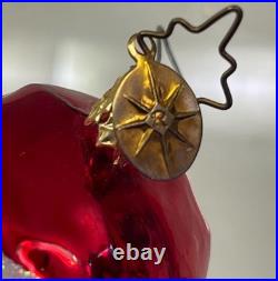 Christopher Radko Yester Cheer 2006 Santa In A Cone 7 Glass Christmas Ornament