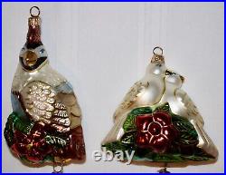 Complete 12 Days Of Christmas Kurt Adler Polonaise Glass Christmas Ornament Set