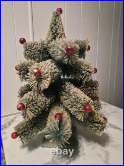 Consolidated Novelty Co. Christmas Tree with Red mercury glass Ornaments