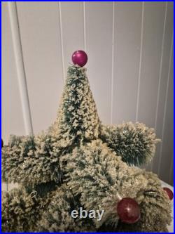 Consolidated Novelty Co. Christmas Tree with Red mercury glass Ornaments