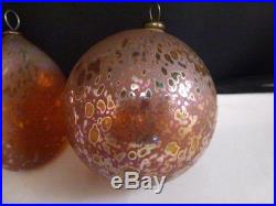 Craig Zweifel, Art Glass Christmas Ornament 1983, Three Concave Sides, PLUS BALL