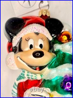 DISNEY RADKO ORNAMENT WINTER MINNIE 99-DIS-16 NEW WithBOX NEVER DISPLAYED 1999