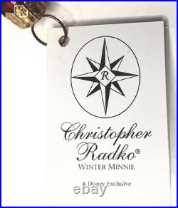 DISNEY RADKO ORNAMENT WINTER MINNIE 99-DIS-16 NEW WithBOX NEVER DISPLAYED 1999