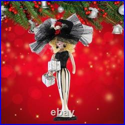 De Carlini Belle Noel Glass Christmas Ornament Exclusive 7039Sbkw