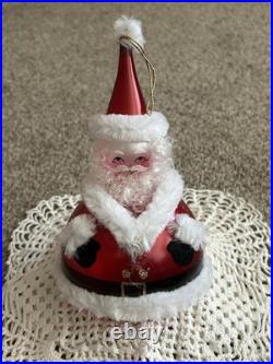 De Carlini Italian Ornaments Santa Tumble Top Christmas Tree Ornament RARE/HTF De Carlini Italian Ornaments Santa Tumble Top Christmas Tree Ornament RARE/HTF