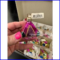 Department 56 SET OF 24 Glass Christmas Ornaments Made in Poland