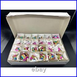 Department 56 SET OF 24 Glass Christmas Ornaments Made in Poland
