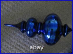 Dept. 56 Vintage 17 Cobalt Blue, Large Finial and Balls, Buy All or Part, Read