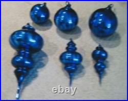 Dept. 56 Vintage 17 Cobalt Blue, Large Finial and Balls, Buy All or Part, Read