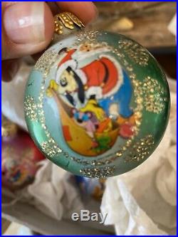 Disney Vintage Antique Christmas Baubles Decorations