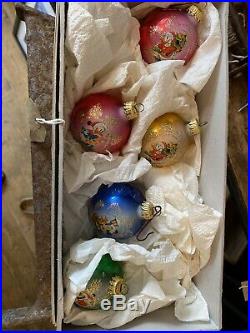 Disney Vintage Antique Christmas Baubles Decorations