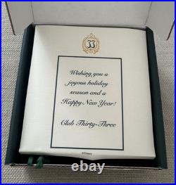 Disneyland Club 33 Glass Ornament 2022 Member Exclusive Christmas NIB Rare Gift