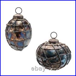 Distressed Mercury Glass Ornament (Set of 12)