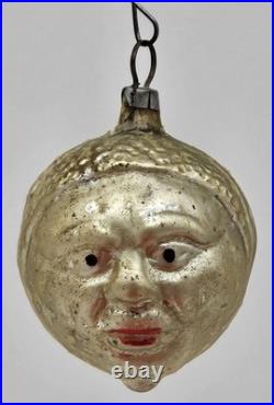 Double Side Figural Man Boy 100+ years Black Face 3 German Flaking Paint