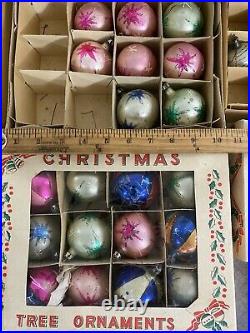 ESTATE SALE- Vintage Christmas Ornament-lot Shiny Brite, Poland, Indent, Icicle