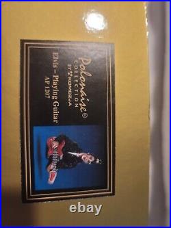 Elvis Presley Playing Guitar Kurt Adler Polonaise Glass Christmas Ornament RARE