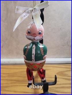 Exceptional Shape WATERFORD Glass Limited Edition SANTA Christmas Ornament Read