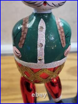 Exceptional Shape WATERFORD Glass Limited Edition SANTA Christmas Ornament Read
