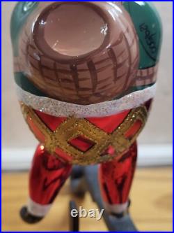 Exceptional Shape WATERFORD Glass Limited Edition SANTA Christmas Ornament Read