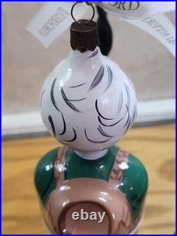 Exceptional Shape WATERFORD Glass Limited Edition SANTA Christmas Ornament Read