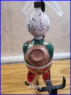Exceptional Shape WATERFORD Glass Limited Edition SANTA Christmas Ornament Read