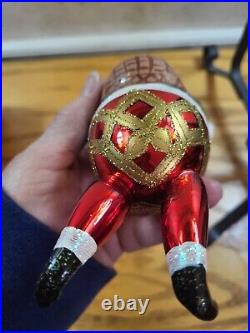 Exceptional Shape WATERFORD Glass Limited Edition SANTA Christmas Ornament Read