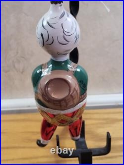 Exceptional Shape WATERFORD Glass Limited Edition SANTA Christmas Ornament Read