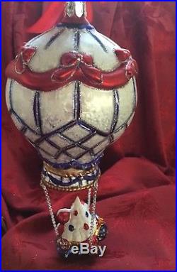 FLAWLESS Rare WATERFORD Christmas LISMORE PATRIOTIC BALLOON Ornament LTD EDITION