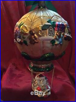 FLAWLESS Stunning WATERFORD Balloon SET SAIL FOR CHRISTMAS Ornament LTD EDITION