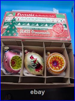 Fantasia by Christopher Radko-Grandma's Own Vintage-Set of 3-Select Edition