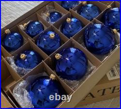 FrontGate Holiday Collection Glass Christmas Ornaments, Set of 12 X 2