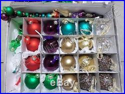 Frontgate Christmas Holiday All Dressed Up Jewel Ornament Collection 71 Piece