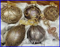 Frontgate Christmas tree holiday ornaments set of 6 box set
