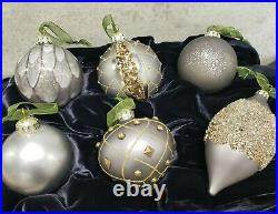 Frontgate Holiday Ornaments christmas ornaments set of 6 NEW