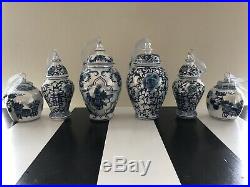 Frontgate Ming Chinoiserie Blue White Jinger Jar Glass Christmas Ornaments Set