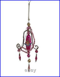 Gablonz Christmas Ornament Ornament Made Of Glass Beads And Wire (# 13163)