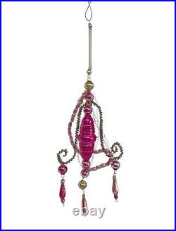 Gablonz Christmas Ornament Ornament Made Of Glass Beads And Wire (# 13163)