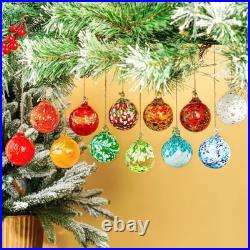 Garden Decor Set of 12 Glass Gazing Ball Ornaments