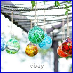 Garden Decor Set of 12 Glass Gazing Ball Ornaments